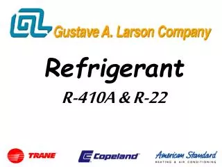 Refrigerant R-410A &amp; R-22