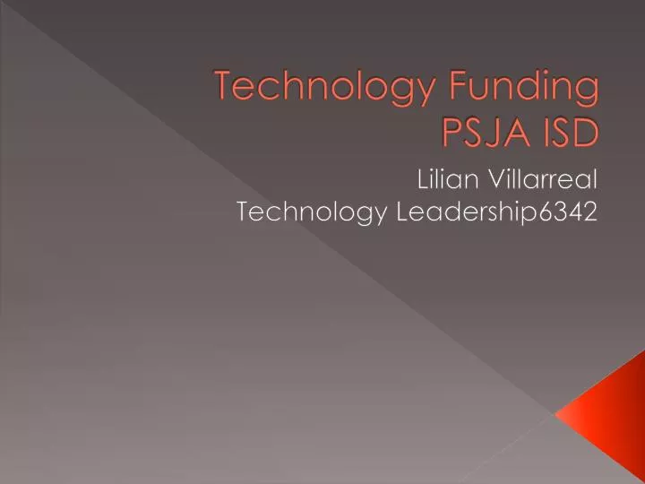 technology funding psja isd