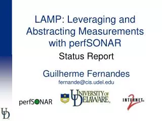 LAMP: Leveraging and Abstracting Measurements with perfSONAR