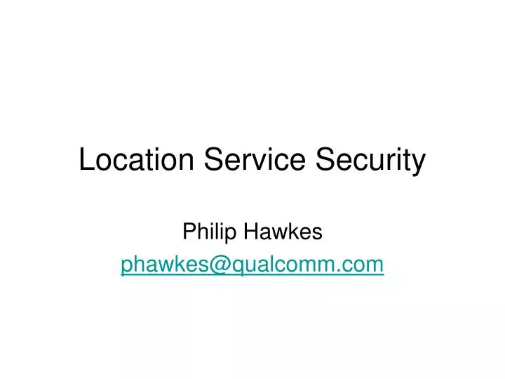 location service security