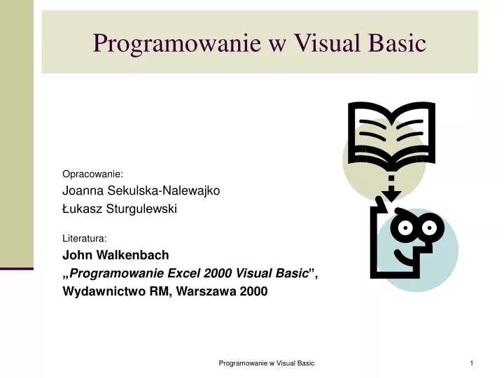 programowanie w visual basic