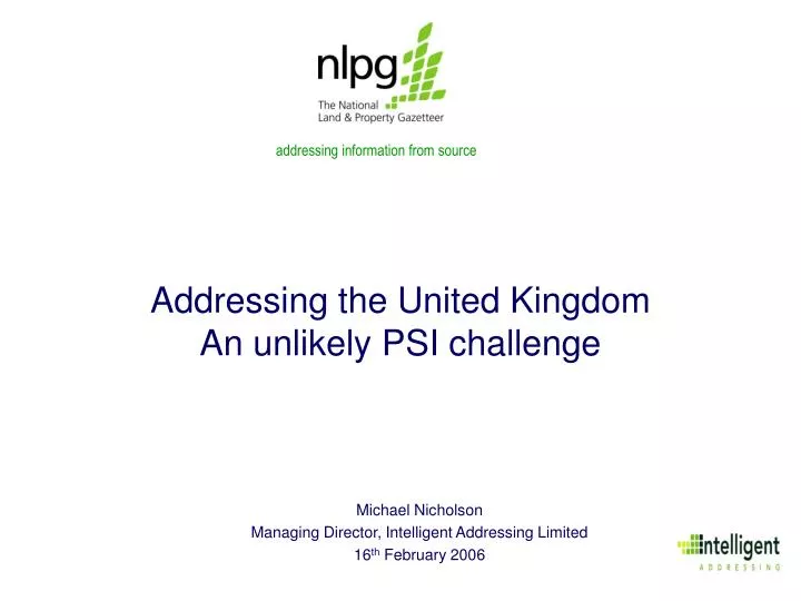 addressing the united kingdom an unlikely psi challenge