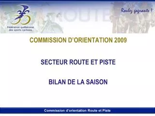 commission d orientation 2009