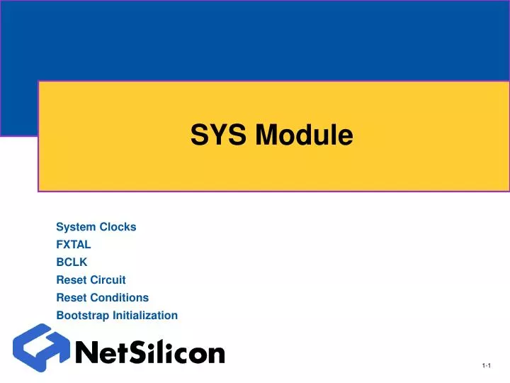 sys module