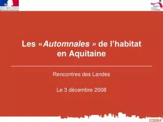 les automnales de l habitat en aquitaine