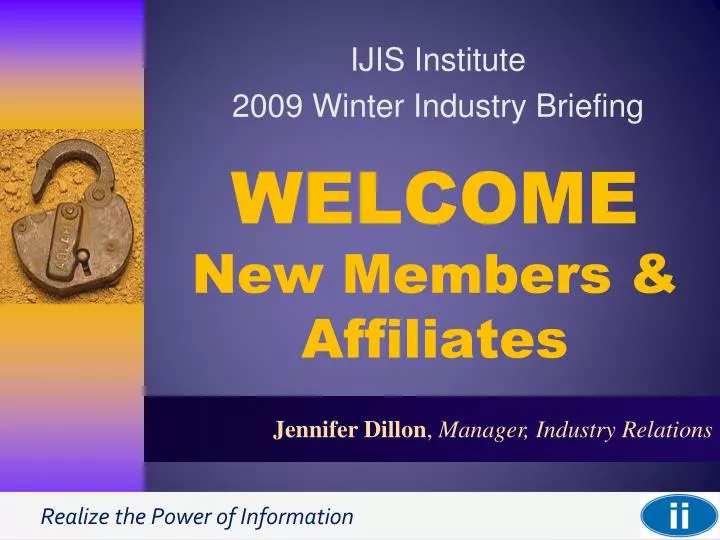 welcome new members affiliates