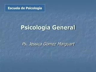 psicolog a general