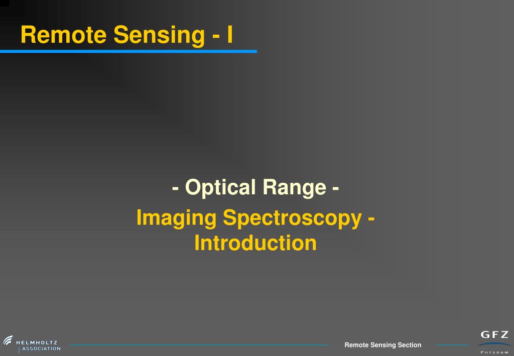 PPT - Remote Sensing - I PowerPoint Presentation, free download - ID ...