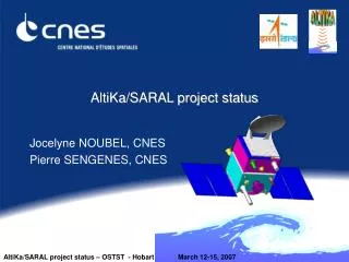AltiKa/SARAL project status