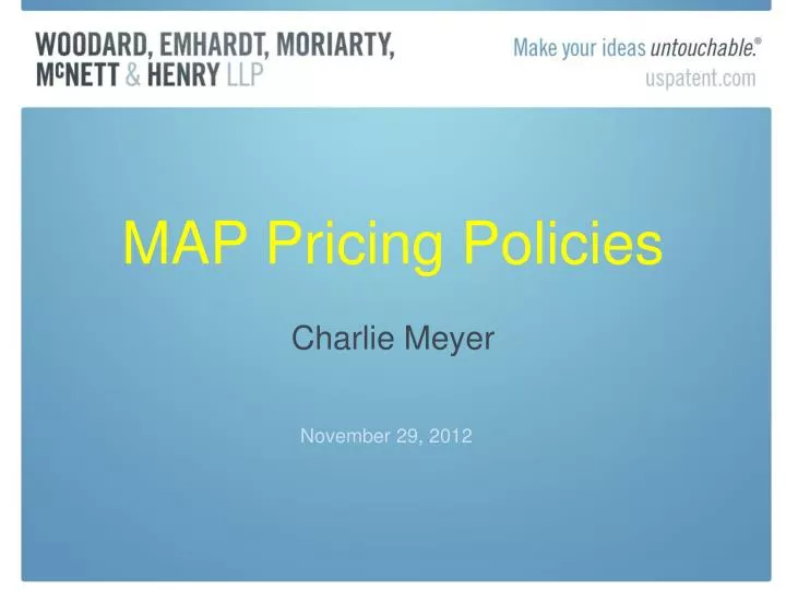 map pricing policies