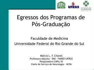egressos dos programas de p s gradua o