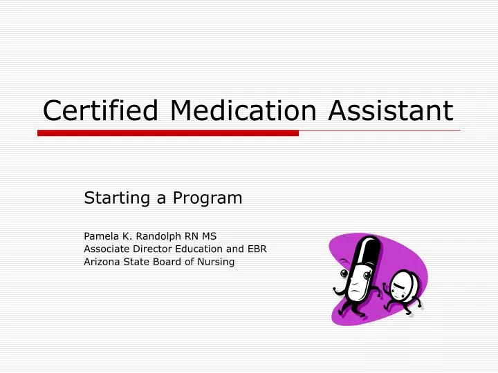 certified medication assistant