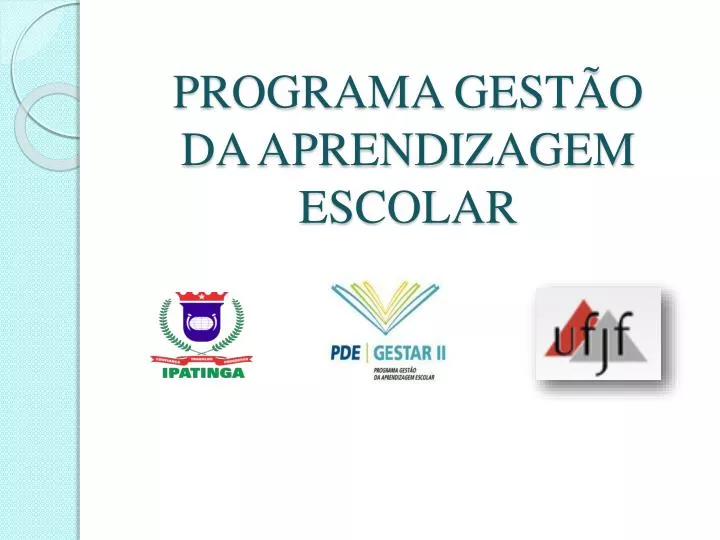 programa gest o da aprendizagem escolar