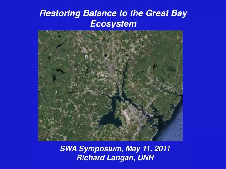 restoring balance to the great bay ecosystem