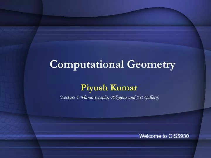 computational geometry