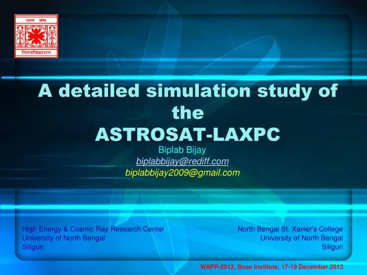 a detailed simulation study of the astrosat laxpc