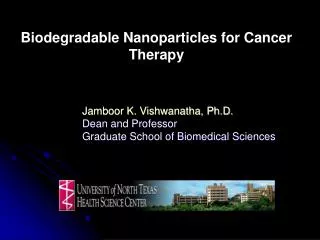 Biodegradable Nanoparticles for Cancer Therapy