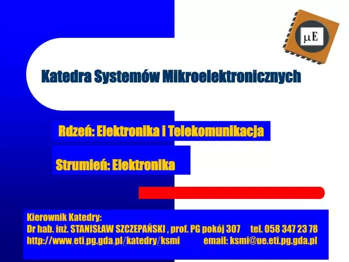 katedra system w mikroelektronicznych