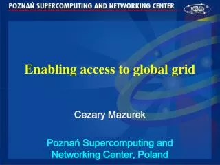 Enabling access to global grid
