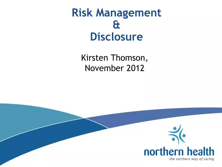 risk management disclosure