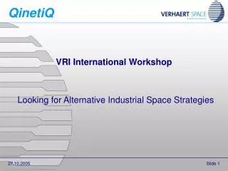VRI International Workshop