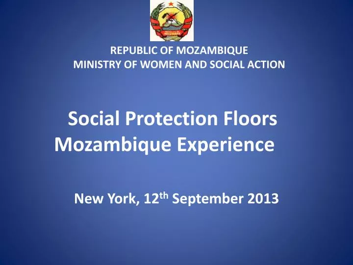 social protection floors mozambique experience