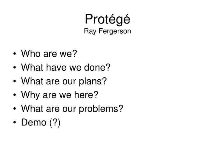 prot g ray fergerson