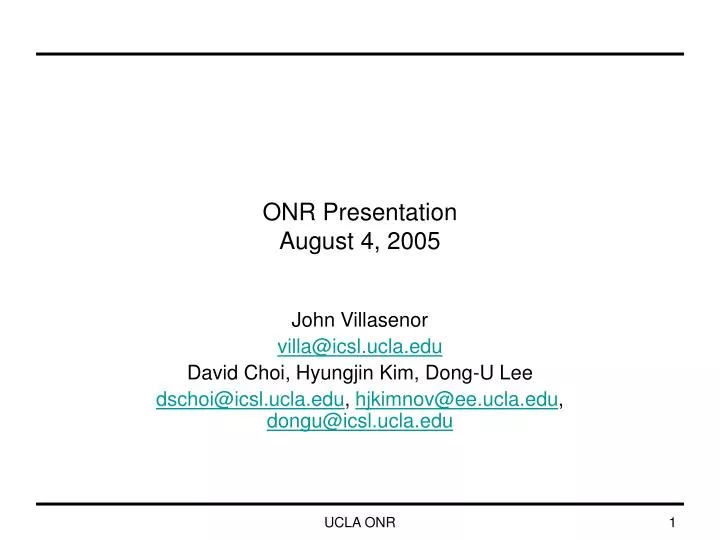 onr presentation august 4 2005