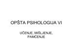 OPŠTA PSIHOLOGIJA VI - slide 1