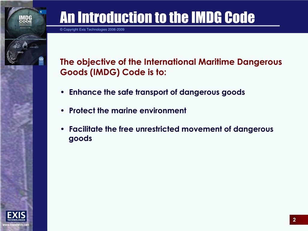 PPT - An Introduction to the IMDG Code PowerPoint Presentation, free ...