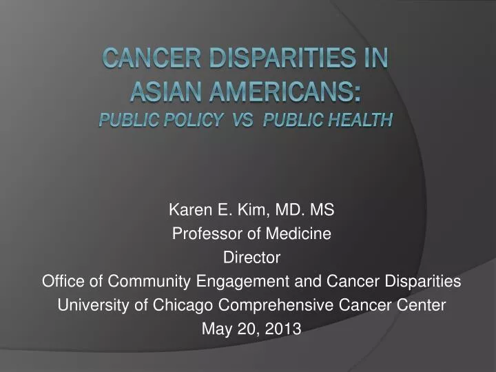 cancer disparities in asian americans public policy vs public health