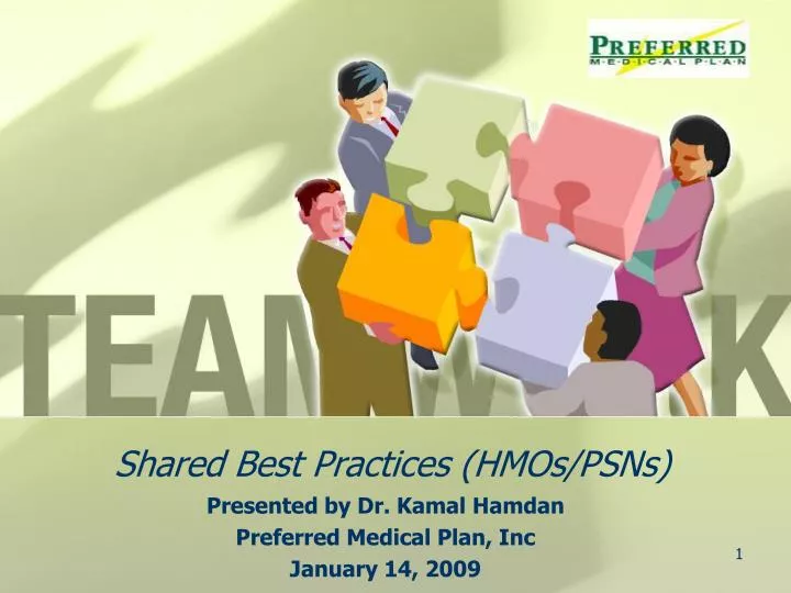 shared best practices hmos psns