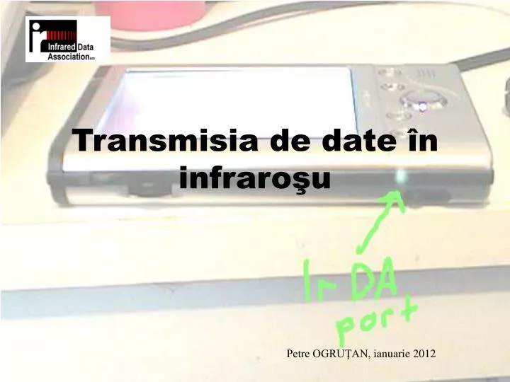 transmisia de date n infraro u