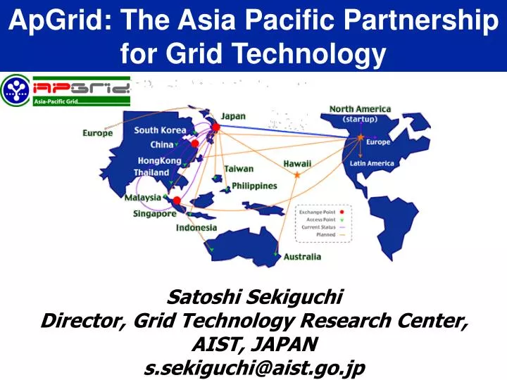 apgrid the asia pacific partnership for grid technology