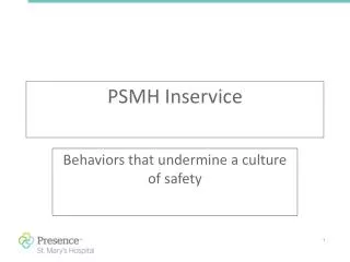 PSMH Inservice