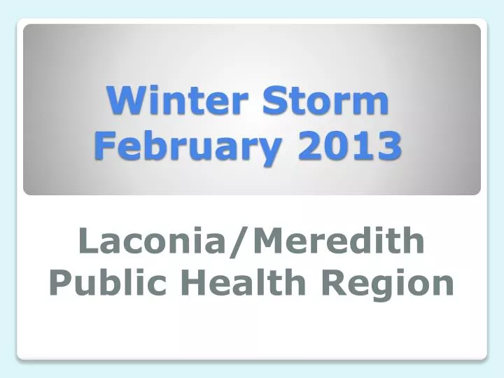 winter storm february 2013