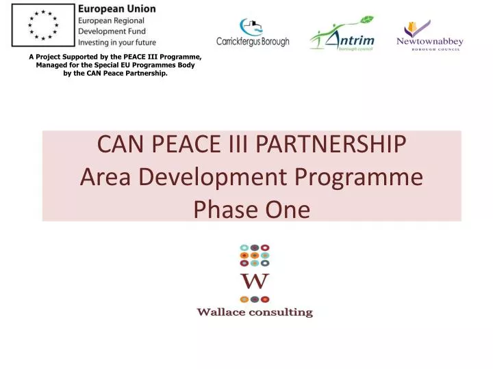 can peace iii partnership area development programme phase one