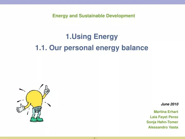 energy and sustainable development