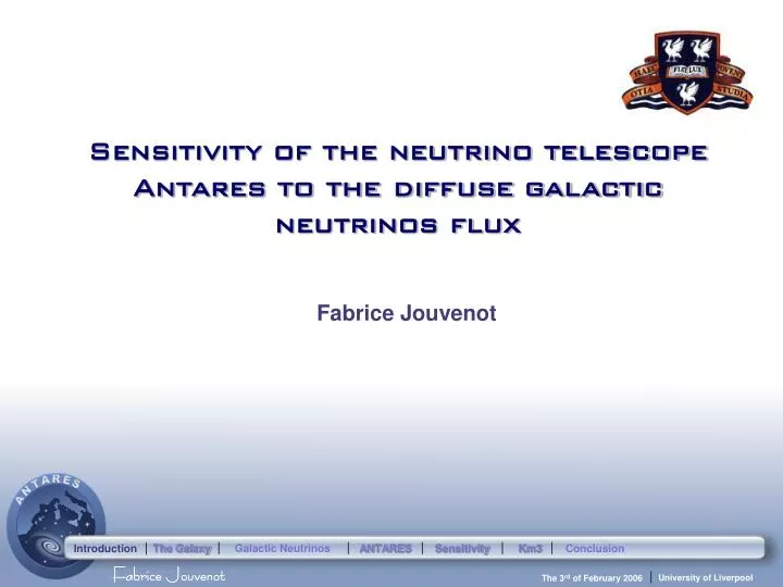 sensitivity of the neutrino telescope antares to the diffuse galactic neutrinos flux