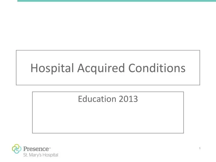 hospital acquired conditions