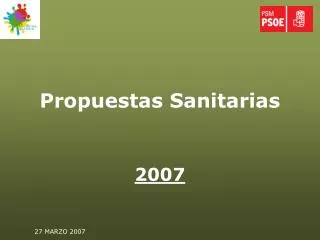 propuestas sanitarias