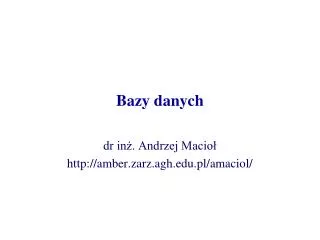 bazy danych