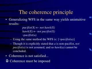 The coherence principle