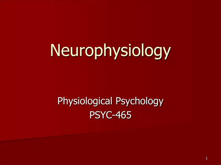 neurophysiology