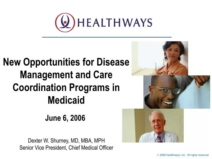 new opportunities for disease management and care coordination programs in medicaid