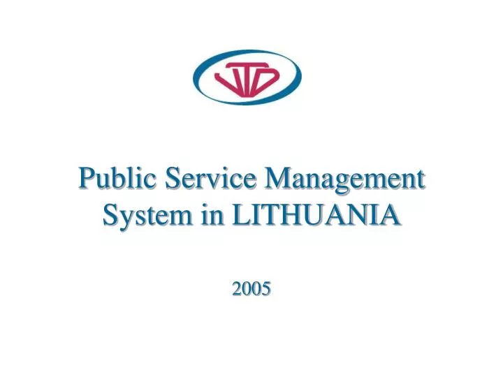 public service management system in lithuania