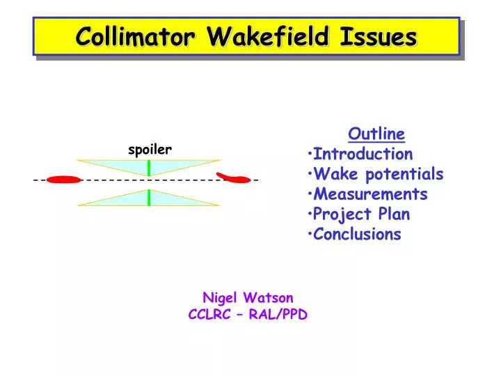 collimator wakefield issues