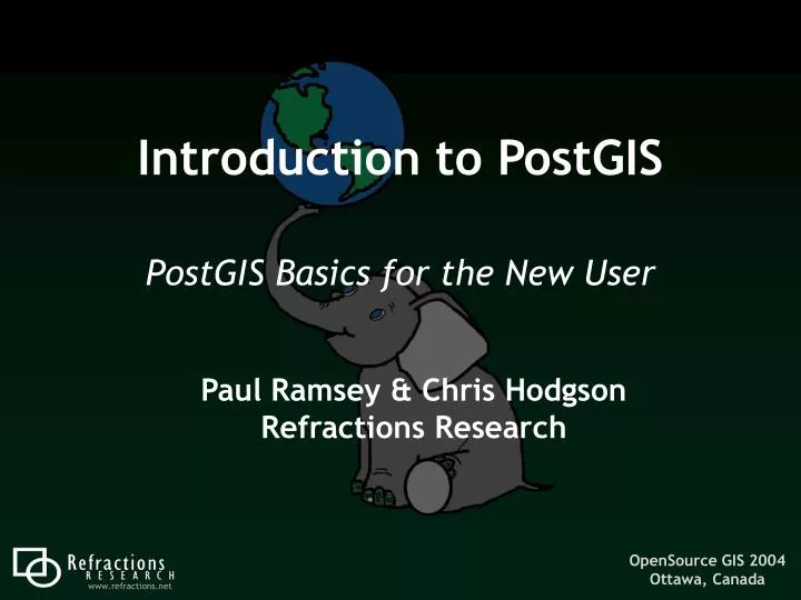 introduction to postgis