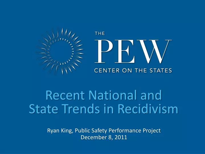 recent national and state trends in recidivism