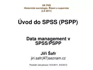 vod do spss pspp